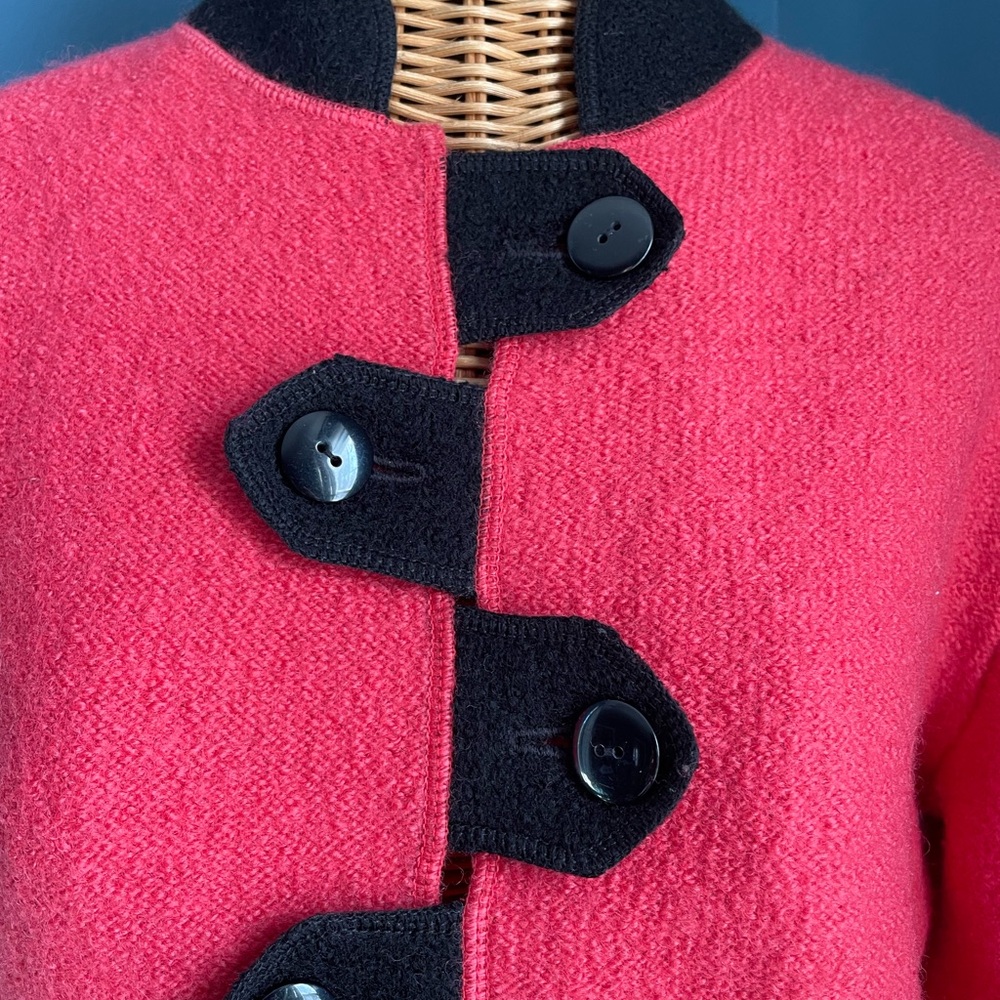 South Wool Toggle Button Front Sweater Cardigan U… - image 2